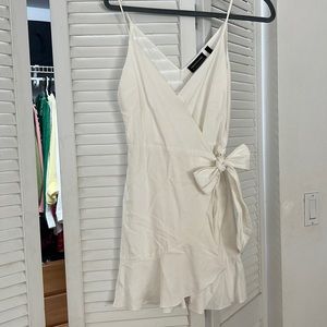 White wrap dress!